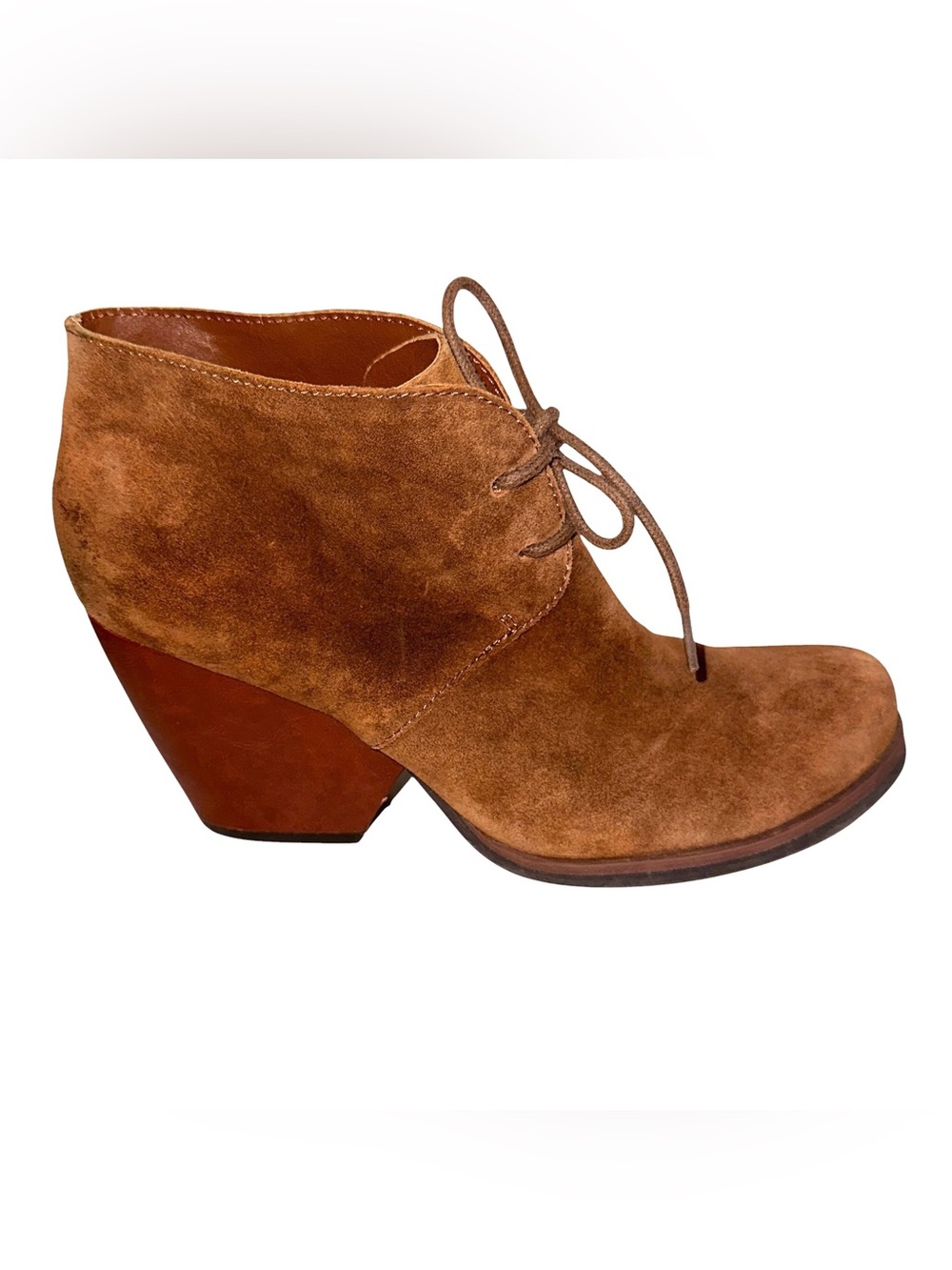 Korks by Kork Ease Roana Brown Suede Lace Up Ankle Boots Size 8M
